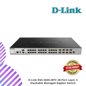 D-Link DGS-3630-28TC 28-Port Layer 3 Stackable Managed Gigabit Switch