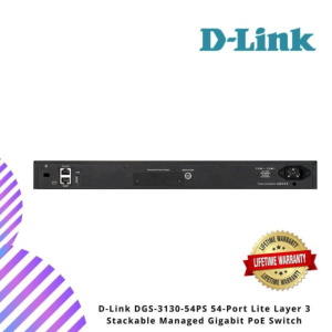 D-Link DGS-3130-54PS 54-Port Lite Layer 3 Stackable Managed Gigabit PoE Switch