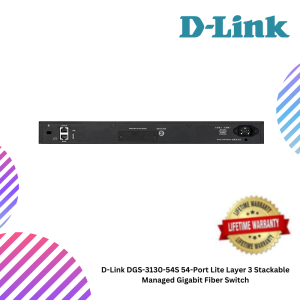 D-Link DGS-3130-54S 54-Port Lite Layer 3 Stackable Managed Gigabit Fiber Switch