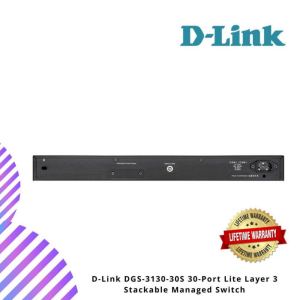 D-Link DGS-3130-30S 30-Port Lite Layer 3 Stackable Managed Switch