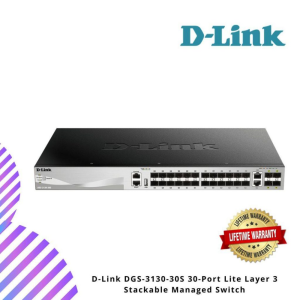 D-Link DGS-3130-30S 30-Port Lite Layer 3 Stackable Managed Switch