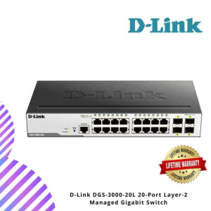 D-Link DGS-3000-20L 20-Port Layer-2 Managed Gigabit Switch