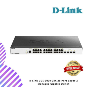 D-Link DGS-3000-28X 28-Port Layer-2 Managed Gigabit Switch