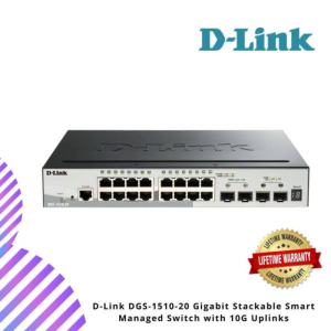 D-Link DGS-1510-20 Gigabit Stackable Smart Managed Switch with 10G Uplinks