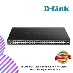 D-Link DGS-1250-52XMP 52-Port 10-Gigabit Smart Managed PoE Switch