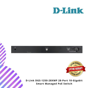 D-Link DGS-1250-28XMP 28-Port 10-Gigabit Smart Managed PoE Switch
