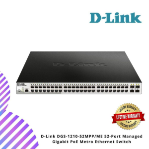 D-Link DGS-1210-52MPP/ME 52-Port Managed Gigabit PoE Metro Ethernet Switch