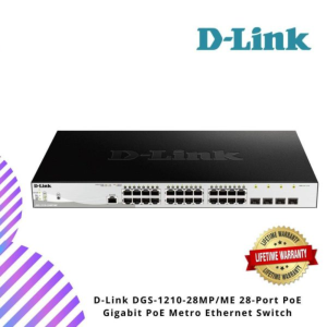 D-Link DGS-1210-28MP/ME 28-Port PoE Gigabit PoE Metro Ethernet Switch