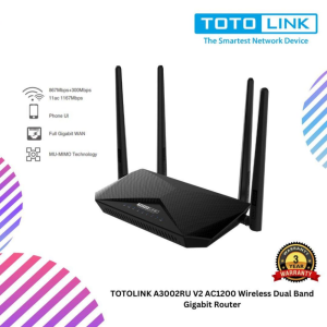 TOTOLINK A3002RU V2 AC1200 Wireless Dual Band Gigabit Router
