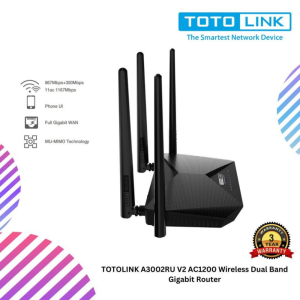 TOTOLINK A3002RU V2 AC1200 Wireless Dual Band Gigabit Router