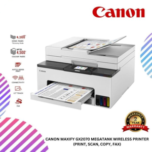CANON MAXIFY GX2070 MegaTank Wireless Printer (Print, Scan, Copy, Fax)