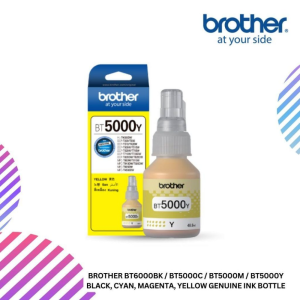 Brother BT6000BK / BT5000C / BT5000M / BT5000Y Black, Cyan, Magenta, Yellow Genuine Ink Bottle