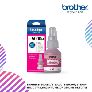 Brother BT6000BK / BT5000C / BT5000M / BT5000Y Black, Cyan, Magenta, Yellow Genuine Ink Bottle