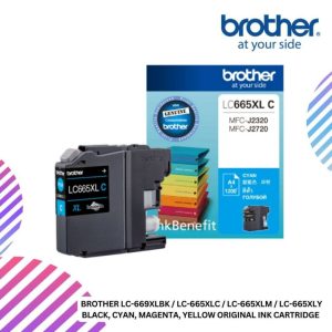 BROTHER LC-669XLBK / LC-665XLC / LC-665XLM / LC-665XLY Black, Cyan, Magenta, Yellow Original Ink Cartridge