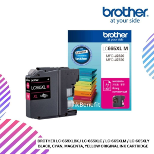 BROTHER LC-669XLBK / LC-665XLC / LC-665XLM / LC-665XLY Black, Cyan, Magenta, Yellow Original Ink Cartridge