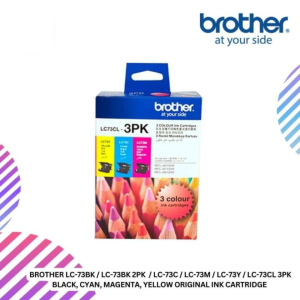 BROTHER LC-73BK / LC-73BK 2PK  / LC-73C / LC-73M / LC-73Y / LC-73CL 3PK Black, Cyan, Magenta, Yellow Original Ink Cartridge