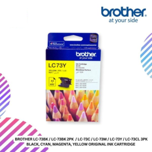 BROTHER LC-73BK / LC-73BK 2PK  / LC-73C / LC-73M / LC-73Y / LC-73CL 3PK Black, Cyan, Magenta, Yellow Original Ink Cartridge