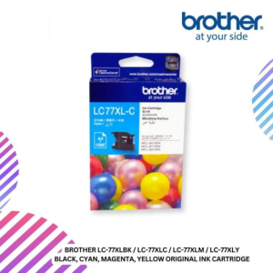 BROTHER LC-77XLBK / LC-77XLC / LC-77XLM / LC-77XLY  Black, Cyan, Magenta, Yellow Original Ink Cartridge