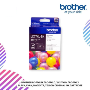 BROTHER LC-77XLBK / LC-77XLC / LC-77XLM / LC-77XLY  Black, Cyan, Magenta, Yellow Original Ink Cartridge