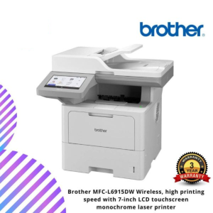 Brother MFC-L6915DW Wireless, high printing speed with 7-inch LCD touchscreen monochrome laser printer