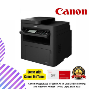 Canon imageCLASS MF266dn All-in-One Mobile Printing and Network Printer - (Print, Copy, Scan, Fax)