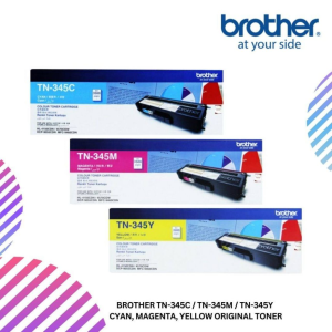 BROTHER TN-345C / TN-345M / TN-345Y  Cyan, Magenta, Yellow Original Toner