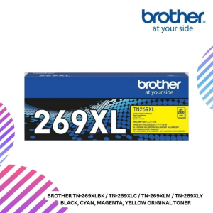 BROTHER TN-269XLBK / TN-269XLC / TN-269XLM / TN-269XLY  Black, Cyan, Magenta, Yellow Original Toner