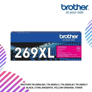BROTHER TN-269XLBK / TN-269XLC / TN-269XLM / TN-269XLY  Black, Cyan, Magenta, Yellow Original Toner