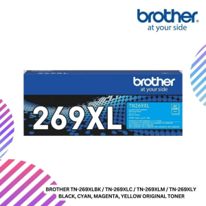 BROTHER TN-269XLBK / TN-269XLC / TN-269XLM / TN-269XLY  Black, Cyan, Magenta, Yellow Original Toner