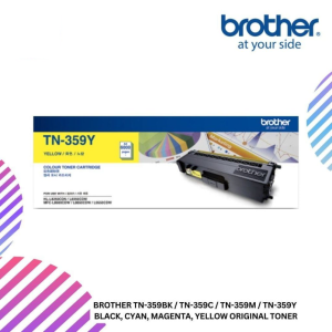 BROTHER TN-359BK / TN-359C / TN-359M / TN-359Y  Black, Cyan, Magenta, Yellow Original Toner