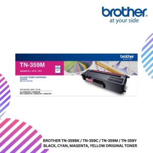 BROTHER TN-359BK / TN-359C / TN-359M / TN-359Y  Black, Cyan, Magenta, Yellow Original Toner