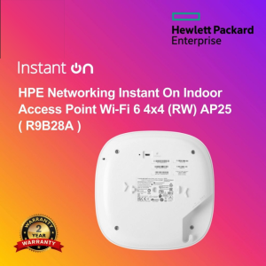 HPE Networking Instant On Indoor Access Point Wi‑Fi 6 4x4 (RW) AP25 ( R9B28A )