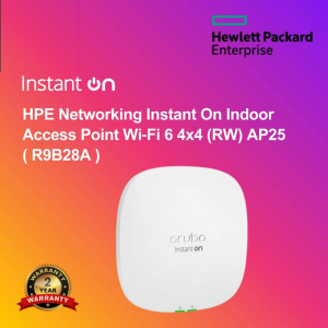 HPE Networking Instant On Indoor Access Point Wi‑Fi 6 4x4 (RW) AP25 ( R9B28A )