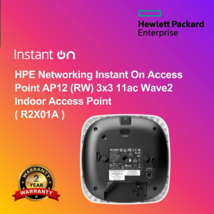 HPE Networking Instant On Access Point AP12 (RW) 3x3 11ac Wave2 Indoor Access Point ( R2X01A )