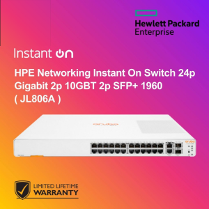 HPE Networking Instant On Switch 24p Gigabit 2p 10GBT 2p SFP+ 1960 ( JL806A )