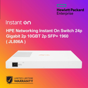 HPE Networking Instant On Switch 24p Gigabit 2p 10GBT 2p SFP+ 1960 ( JL806A )