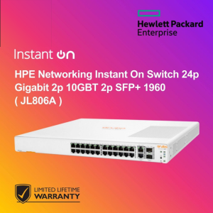 HPE Networking Instant On Switch 24p Gigabit 2p 10GBT 2p SFP+ 1960 ( JL806A )