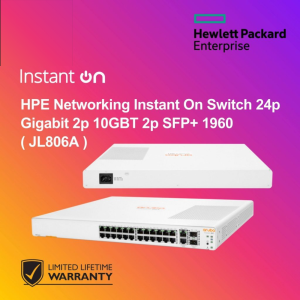 HPE Networking Instant On Switch 24p Gigabit 2p 10GBT 2p SFP+ 1960 ( JL806A )