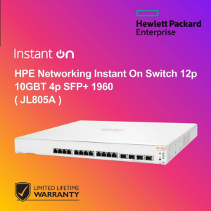 HPE Networking Instant On Switch 12p 10GBT 4p SFP+ 1960 ( JL805A )