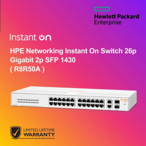 HPE Networking Instant On Switch 26p Gigabit 2p SFP 1430 ( R8R50A )