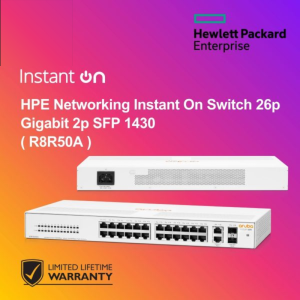 HPE Networking Instant On Switch 26p Gigabit 2p SFP 1430 ( R8R50A )