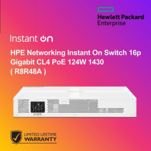 HPE Networking Instant On Switch 16p Gigabit CL4 PoE 124W 1430 ( R8R48A )