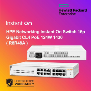 HPE Networking Instant On Switch 16p Gigabit CL4 PoE 124W 1430 ( R8R48A )