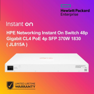 HPE Networking Instant On Switch 48p Gigabit CL4 PoE 4p SFP 370W 1830 ( JL815A )