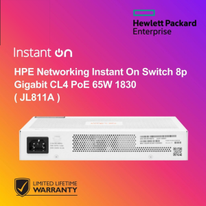 HPE Networking Instant On Switch 8p Gigabit CL4 PoE 65W 1830 ( JL811A )