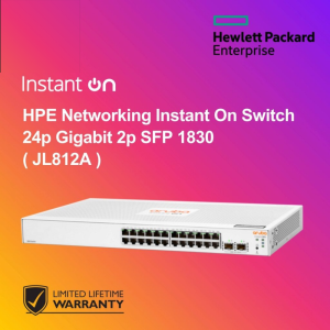 HPE Networking Instant On Switch 24p Gigabit 2p SFP 1830 ( JL812A )