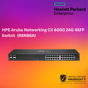 HPE Aruba Networking CX 6000 24G 4SFP Switch  (R8N88A)