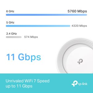 TP-Link Deco BE65 BE11000 Whole Home Mesh WiFi 7 System