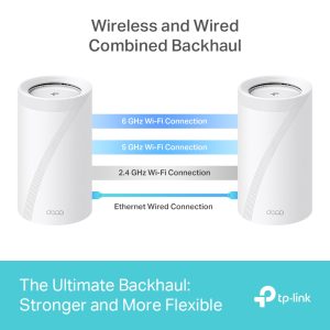 TP-Link Deco BE85 BE22000 Tri-Band Whole Home Mesh WiFi 7 System