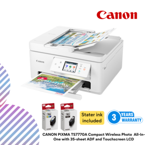 Copy of online img (30) CANON PIXMA TS7770A Compact Wireless Photo All-In-One with 35-sheet ADF and Touchscreen LCD